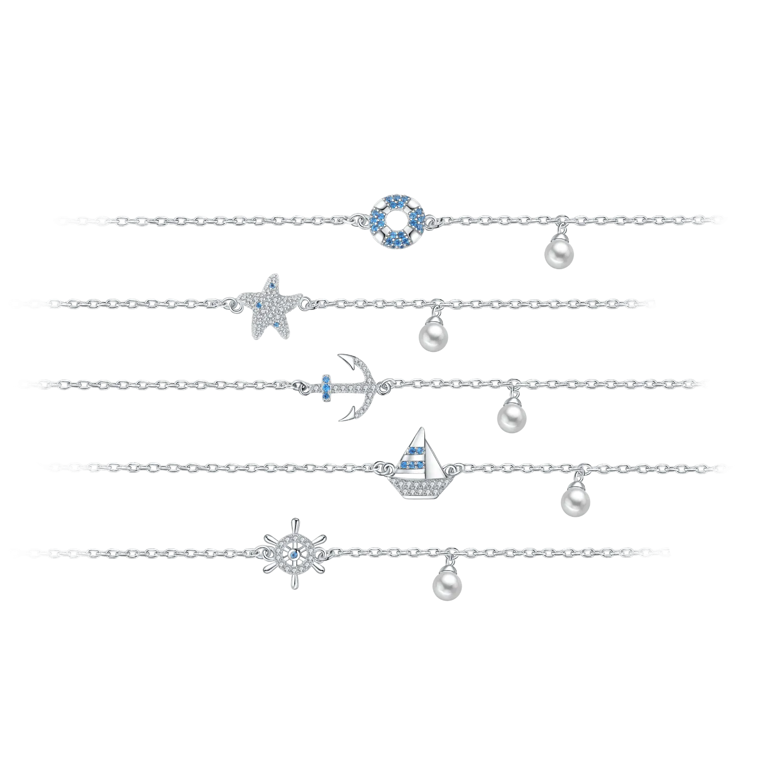 Little Ocean Pave Bracelet