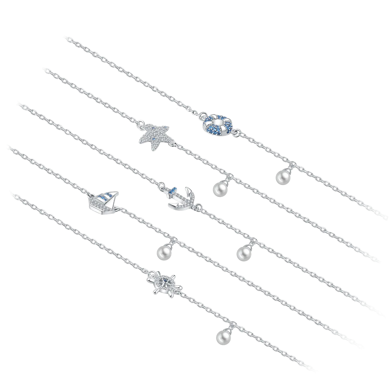 Little Ocean Pave Bracelet