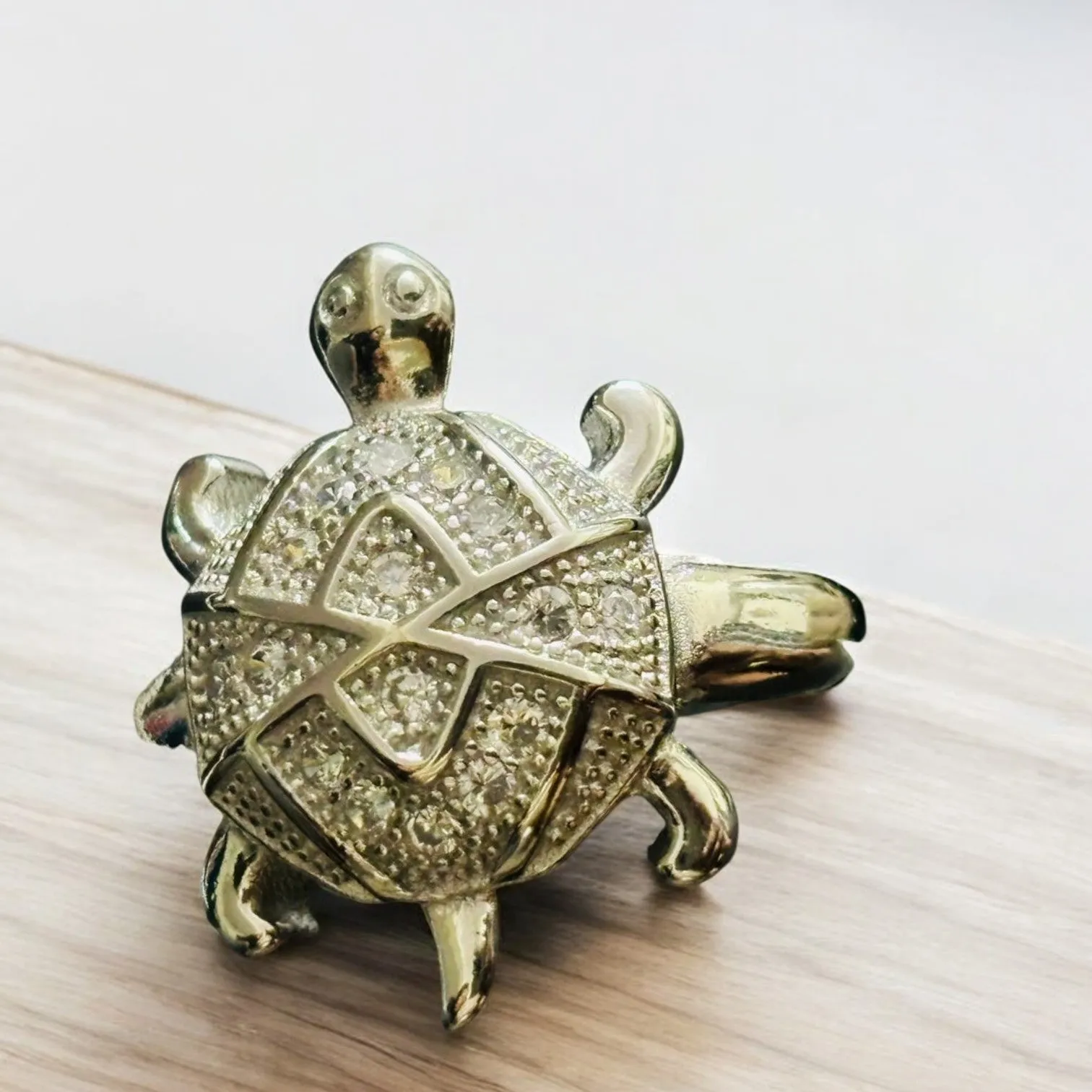 Lucky Tortoise Silver Ring