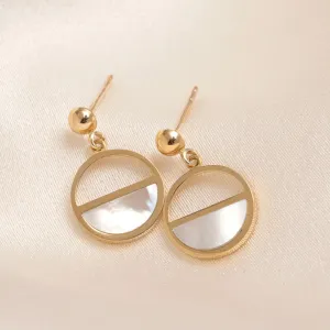 Lunar Glow Earrings | 9ct Gold