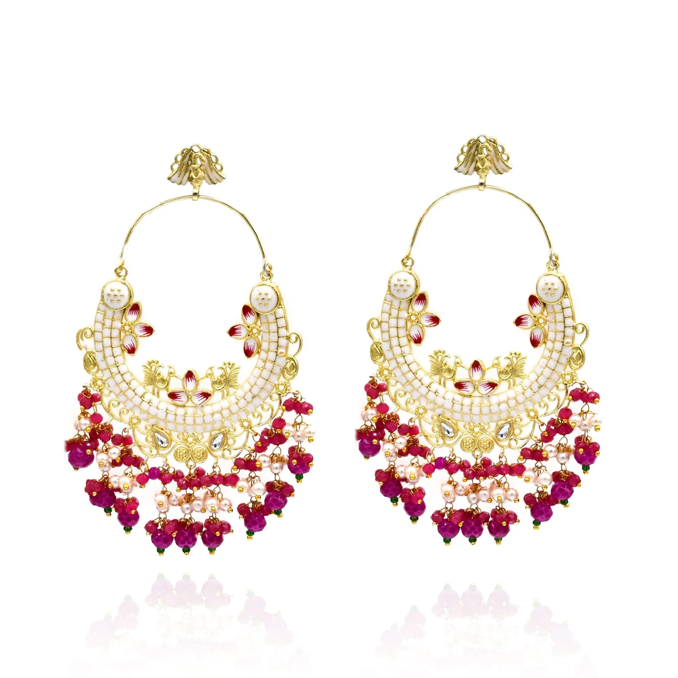 Manjari Meenakari Earrings