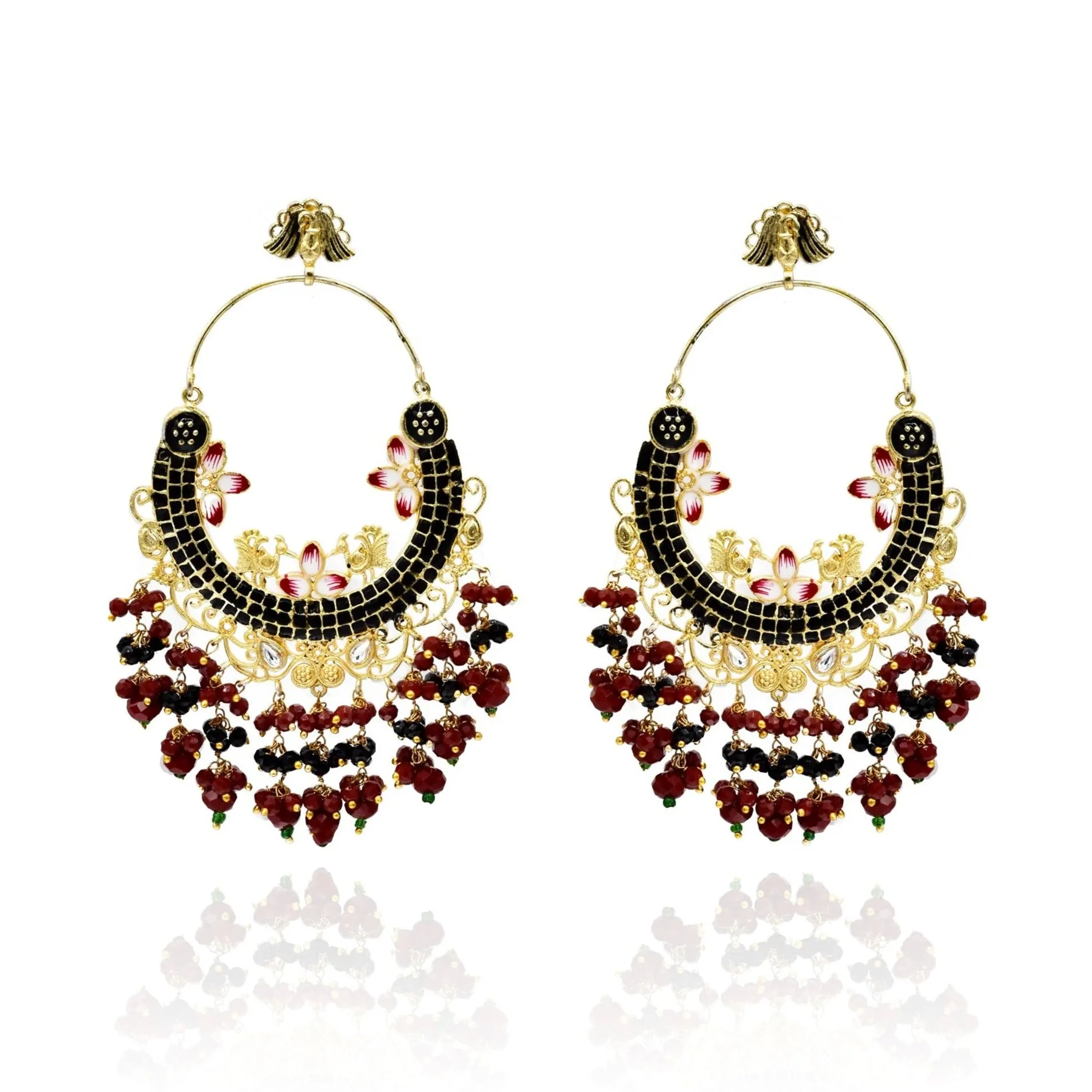 Manjari Meenakari Earrings