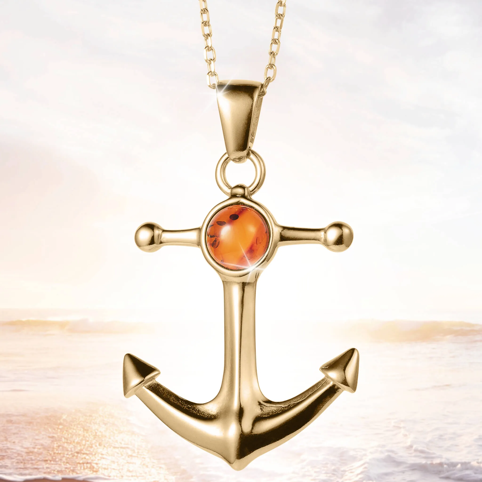 Maritime Amber Pendant