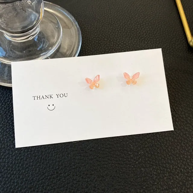 MAYTRENDS  - Colorful Butterfly Stud Earrings