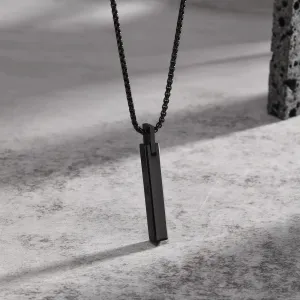 Men 3D Vertical Bar Necklaces