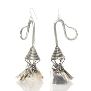 Miao Hmong Traditional Contemporary Temple Earrings, D