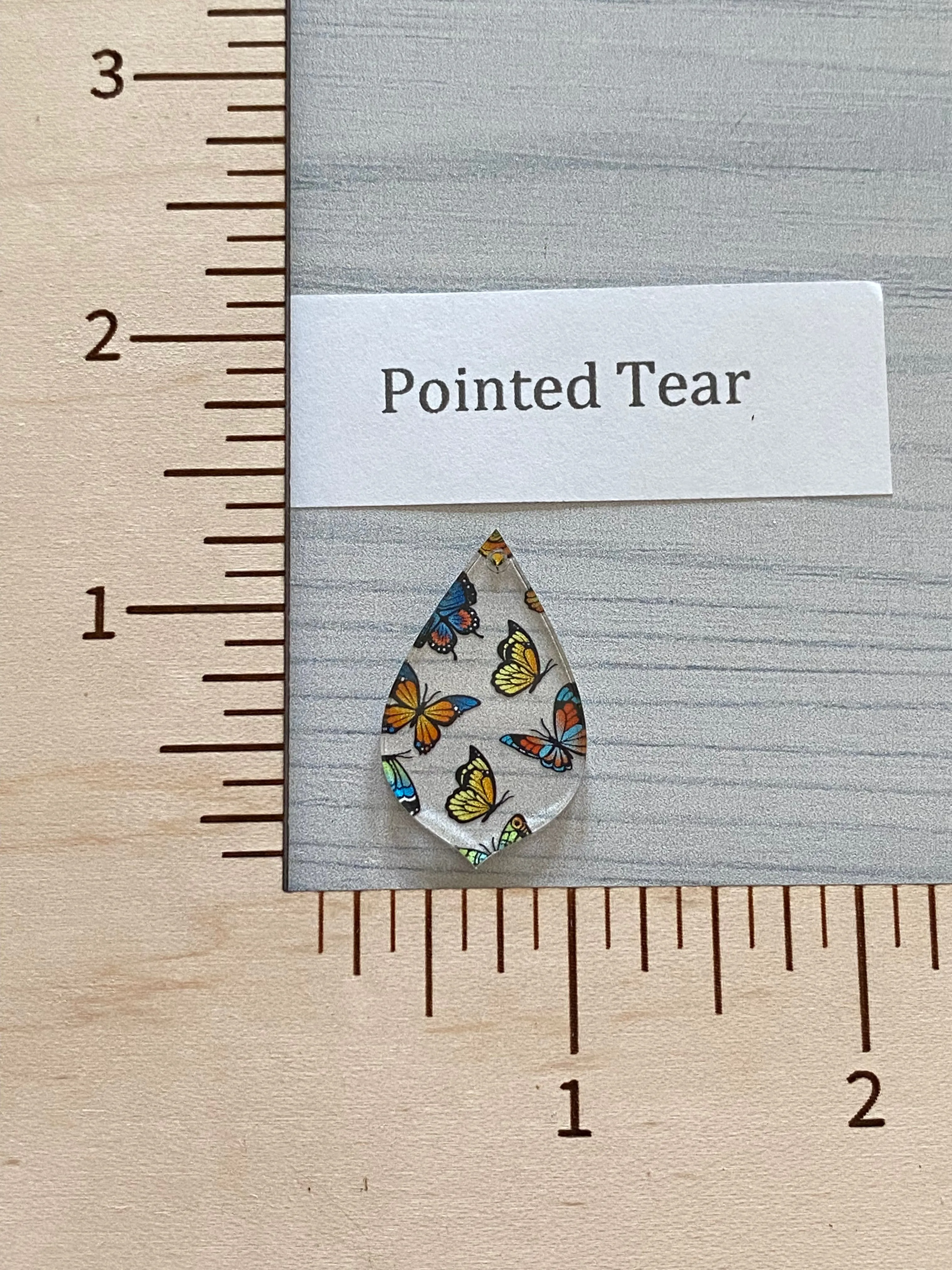 Micro Colorful Butterflies Acrylic