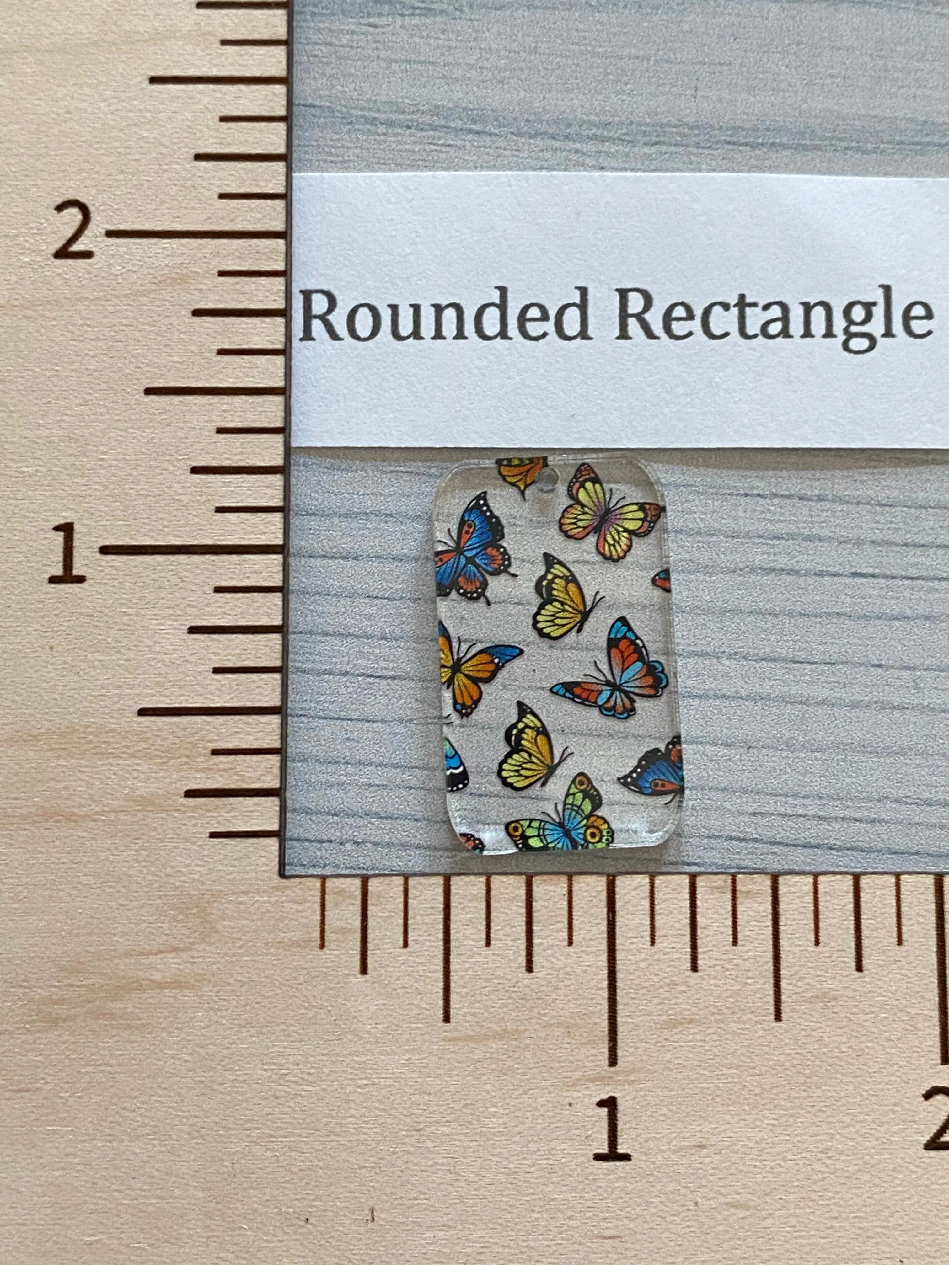 Micro Colorful Butterflies Acrylic
