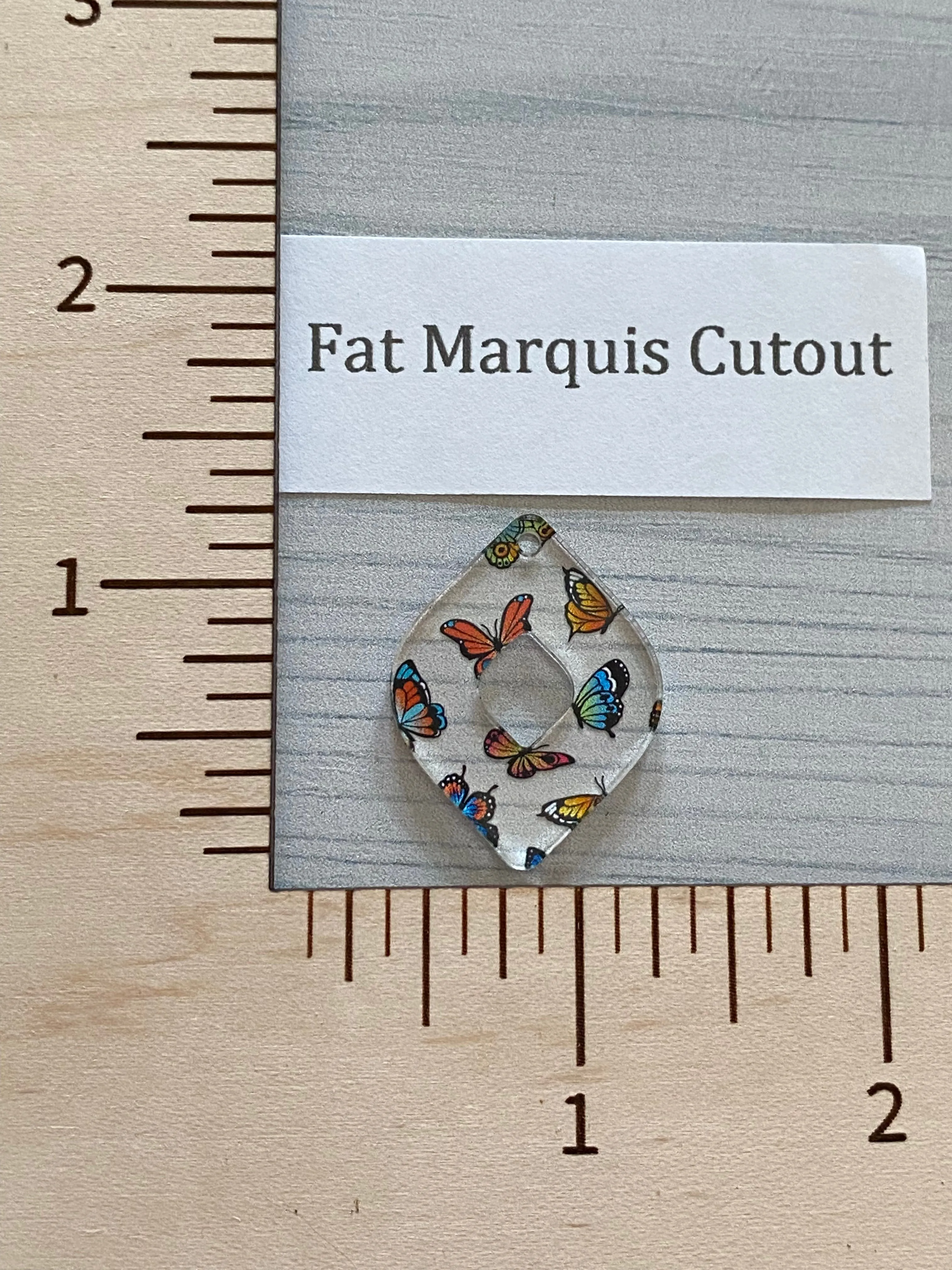 Micro Colorful Butterflies Acrylic