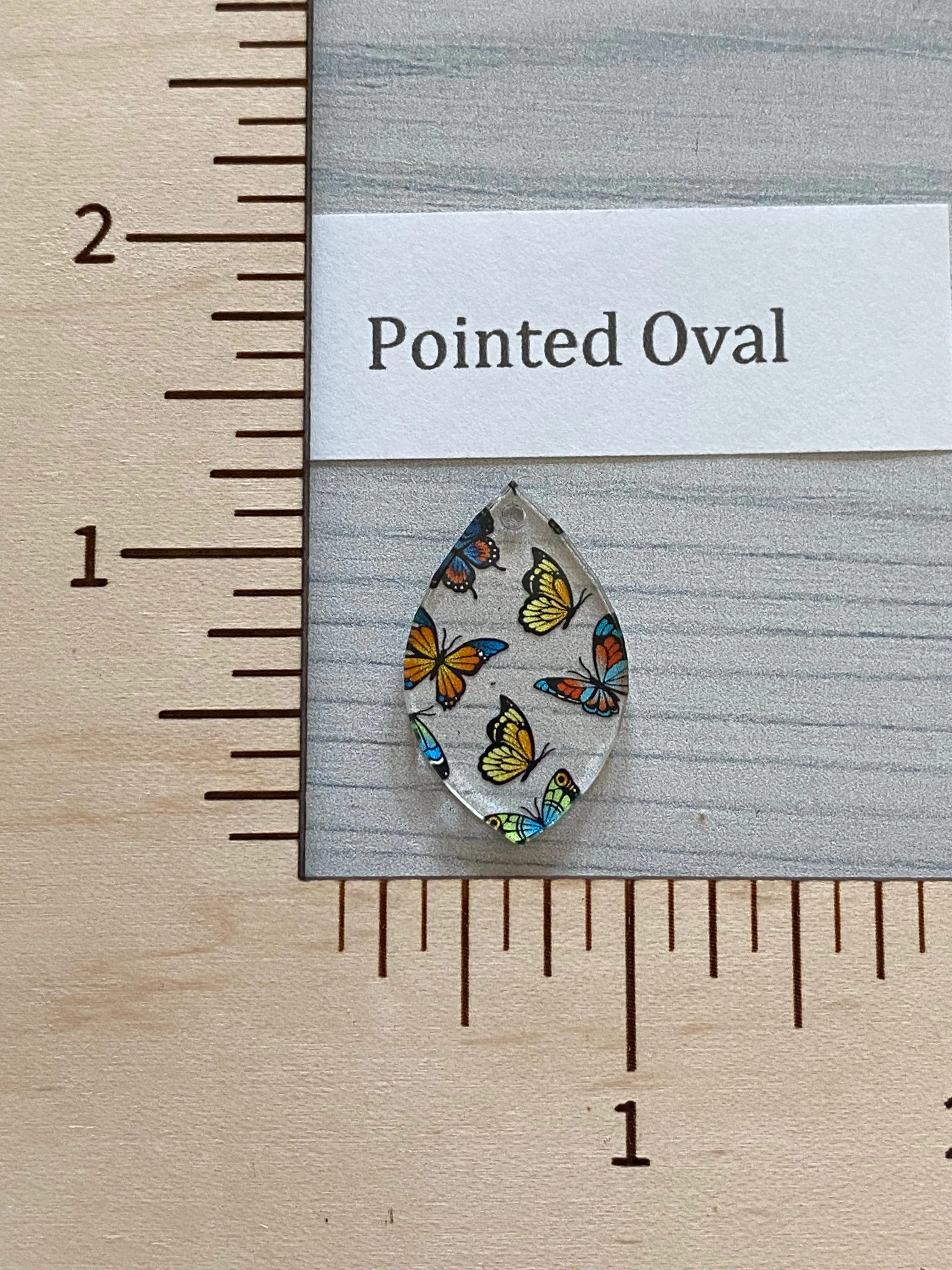Micro Colorful Butterflies Acrylic