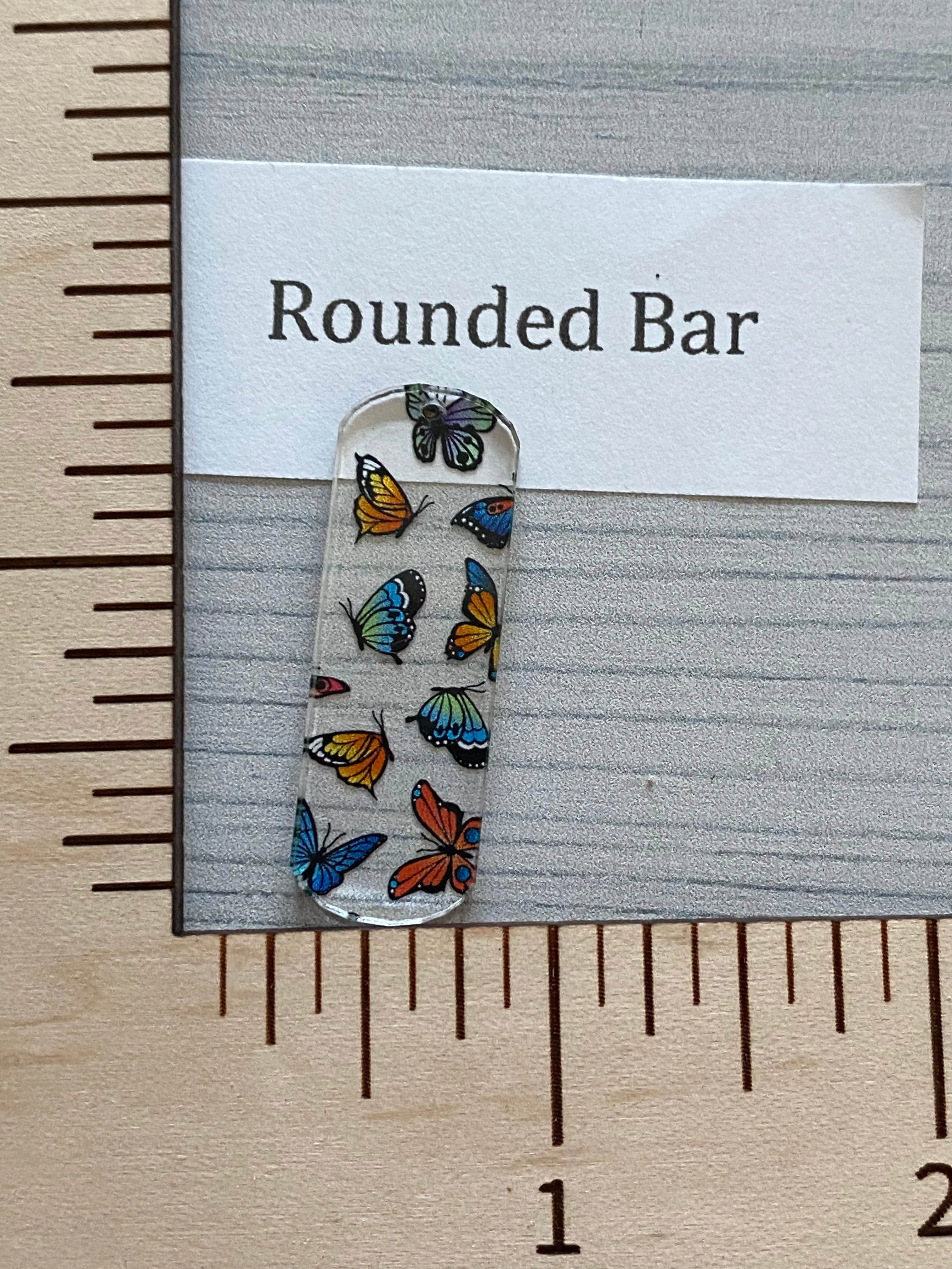 Micro Colorful Butterflies Acrylic