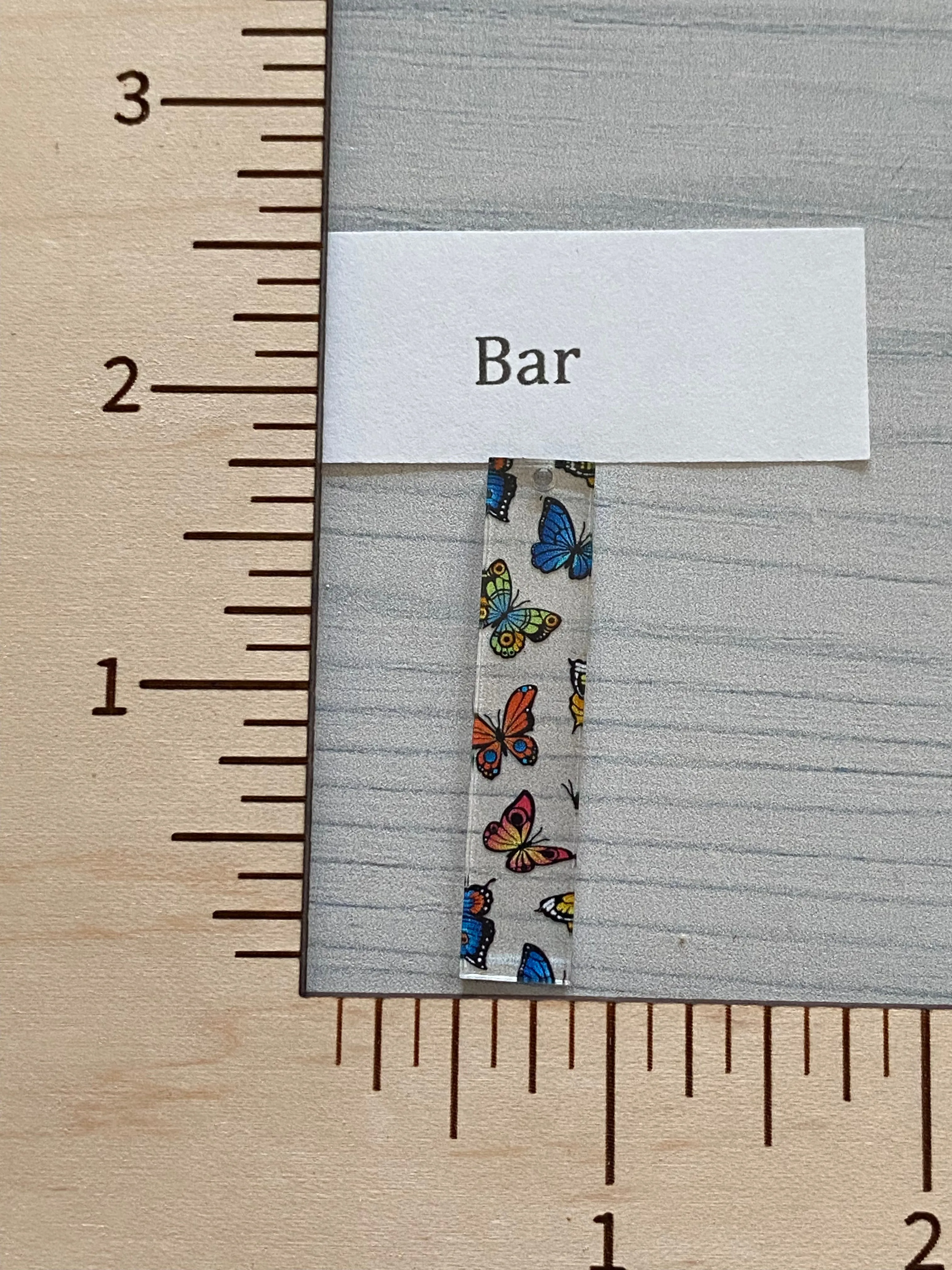 Micro Colorful Butterflies Acrylic