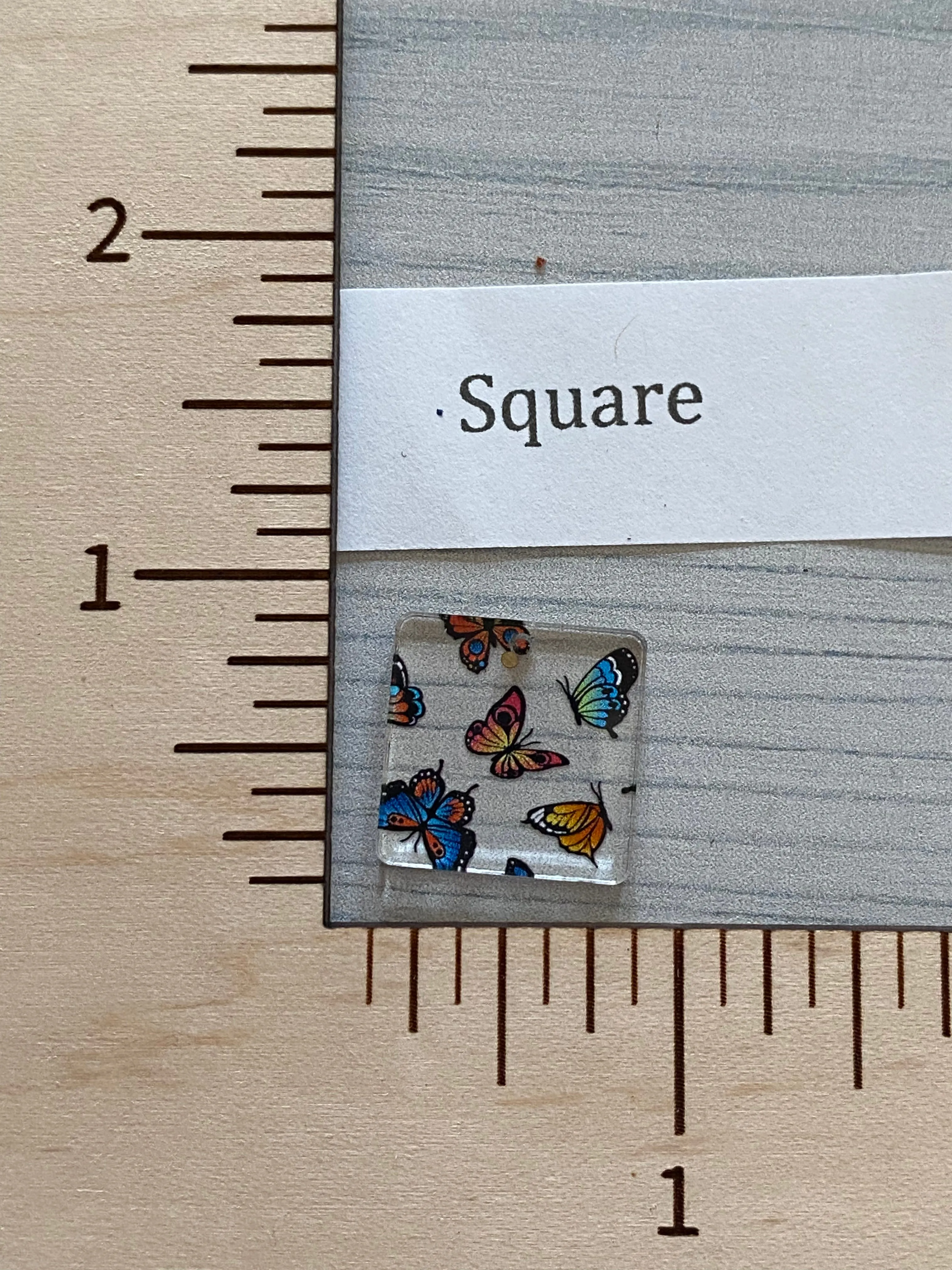 Micro Colorful Butterflies Acrylic