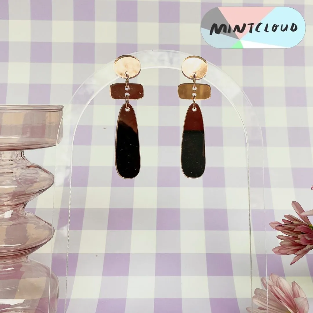 Mintcloud Mirror Shapes Dangle - Various Colours