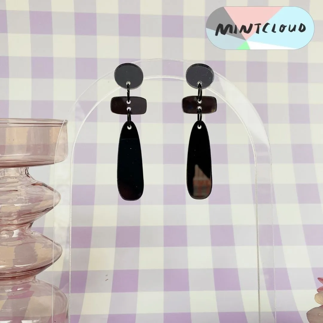 Mintcloud Mirror Shapes Dangle - Various Colours