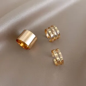 Mod Gold/Silver Ring Sets