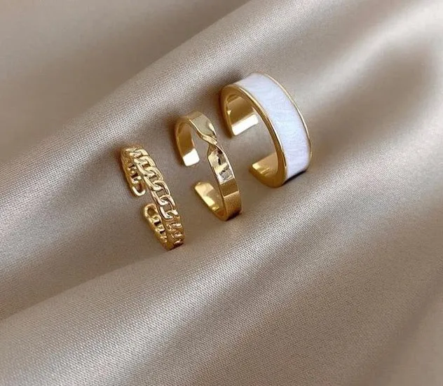 Mod Gold/Silver Ring Sets