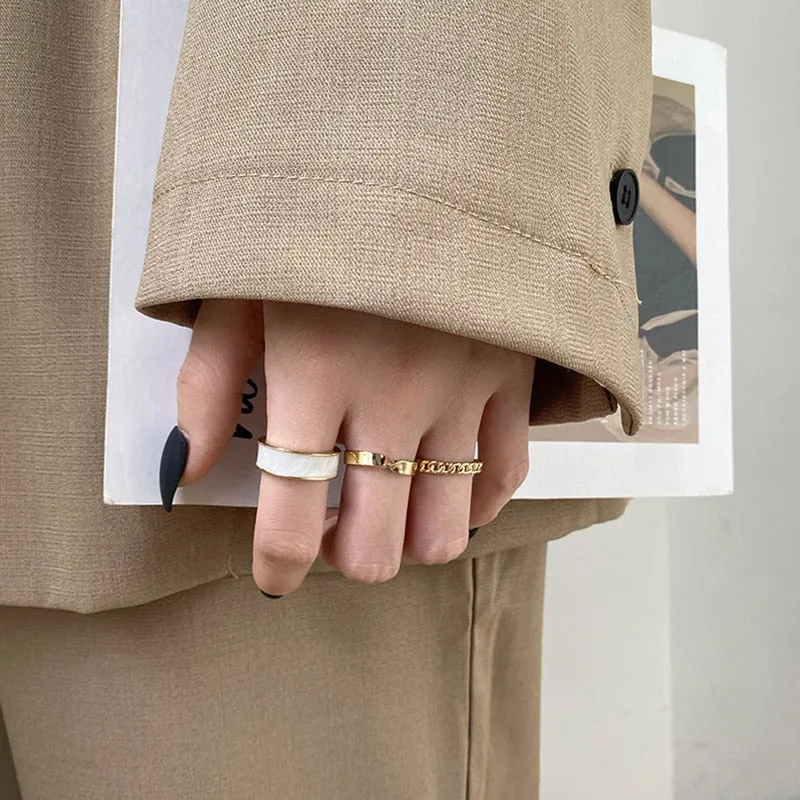 Mod Gold/Silver Ring Sets