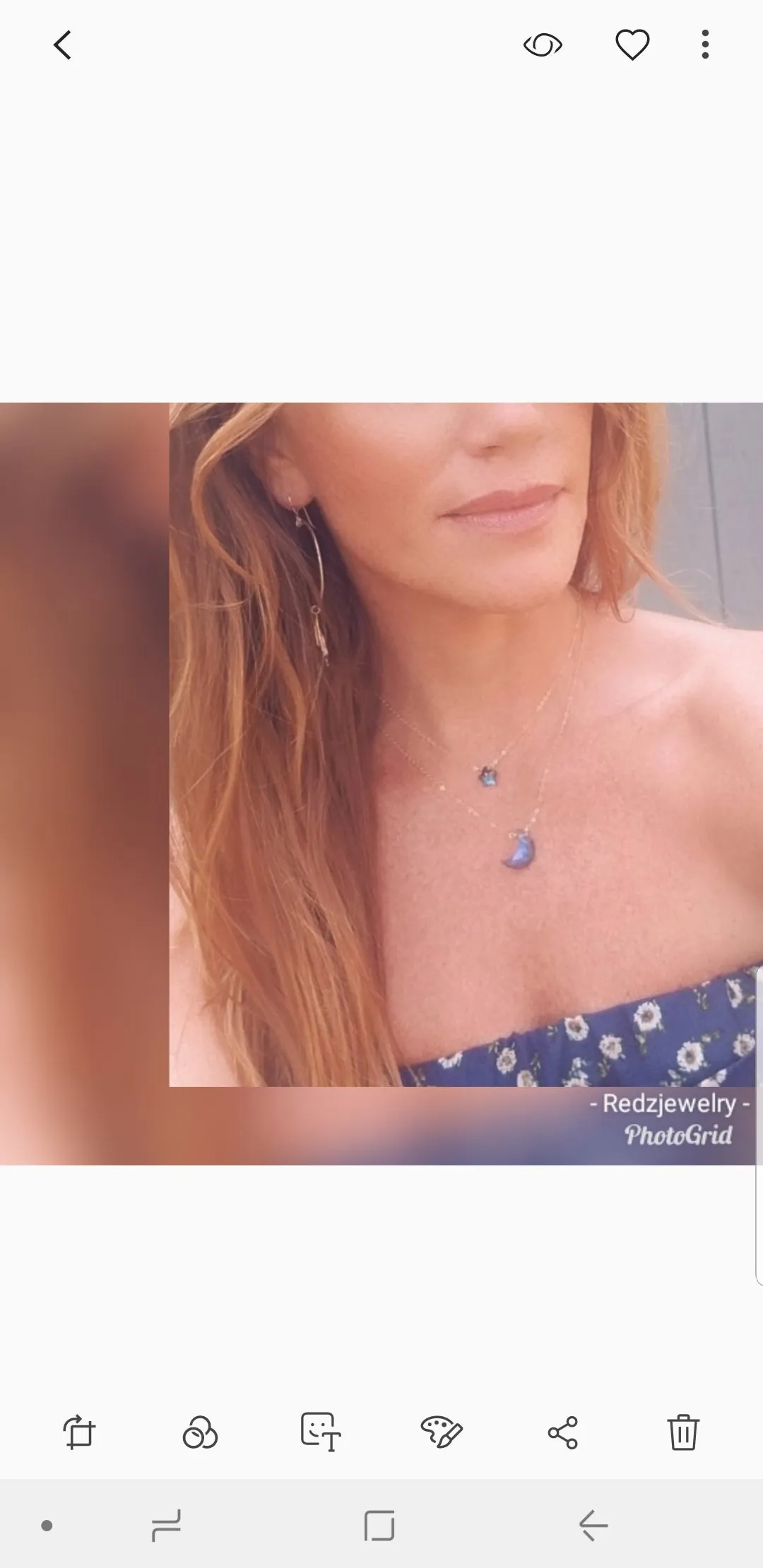 Mommy & Me  labradorite Moon & Star Necklace Set