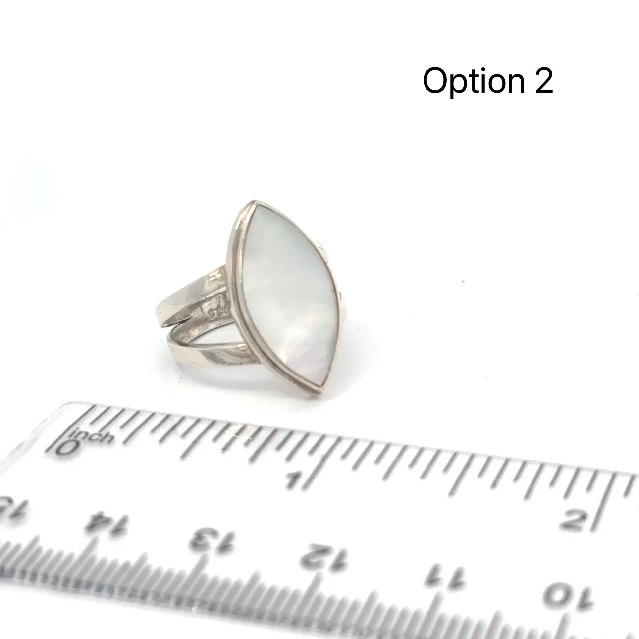 Mother Of Pearl Vesica Rings