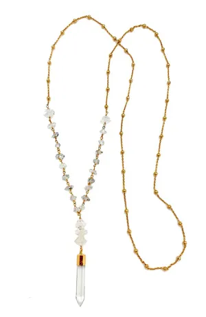 Namaste Quartz Pendulum Necklace