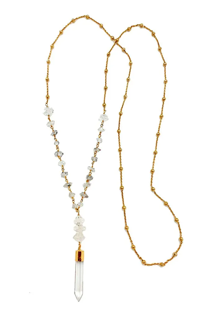 Namaste Quartz Pendulum Necklace