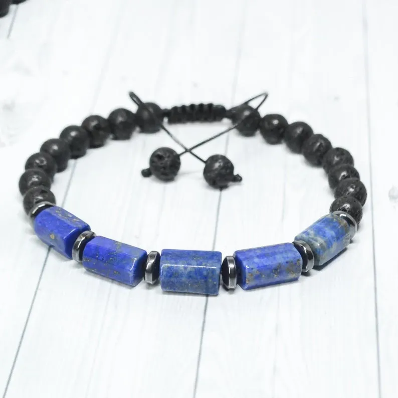 Natural Blue Kyanite Black Tourmaline Beads Children