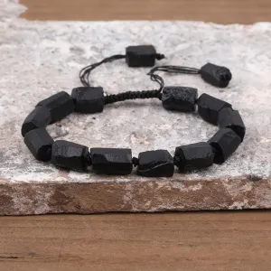 Natural Blue Kyanite Black Tourmaline Beads Children