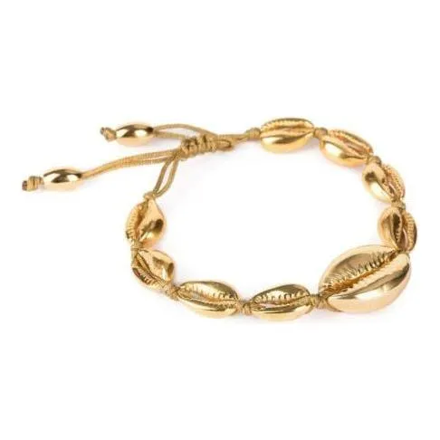 Natural Cowrie Shell Adjustable Bracelet  For Women Summer Accessories