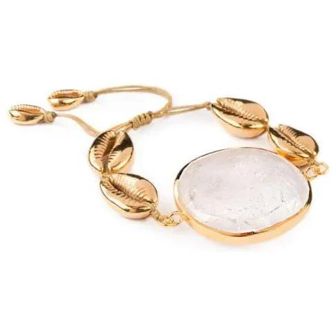 Natural Cowrie Shell Adjustable Bracelet  For Women Summer Accessories