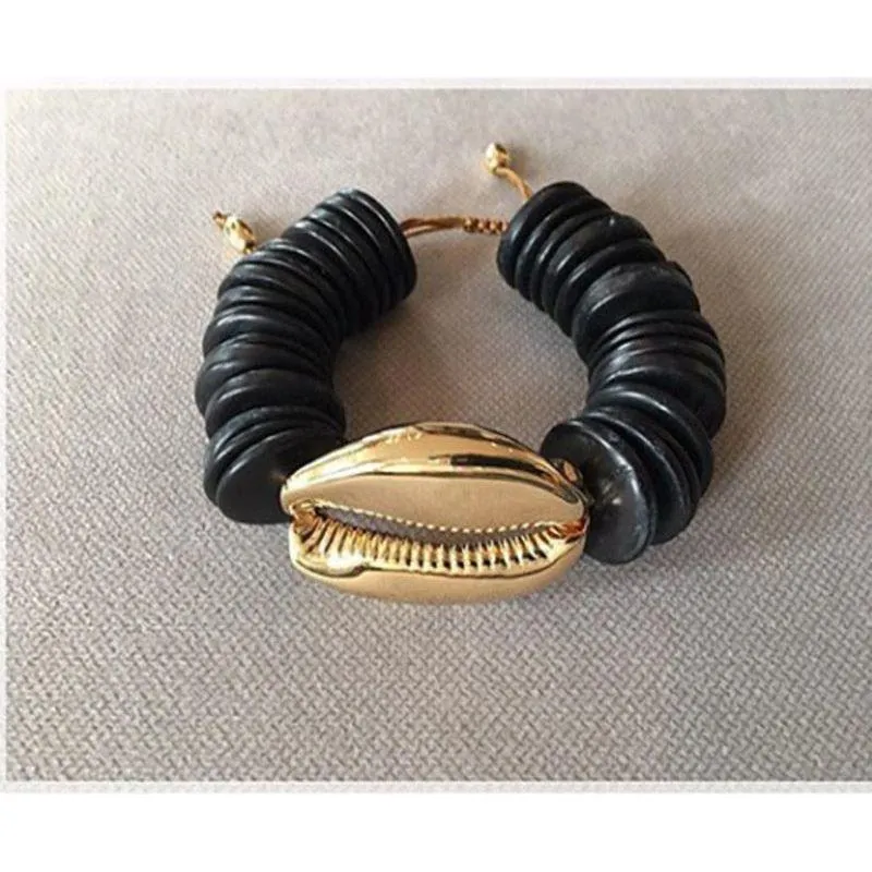 Natural Cowrie Shell Adjustable Bracelet  For Women Summer Accessories