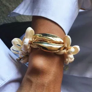 Natural Cowrie Shell Adjustable Bracelet  For Women Summer Accessories