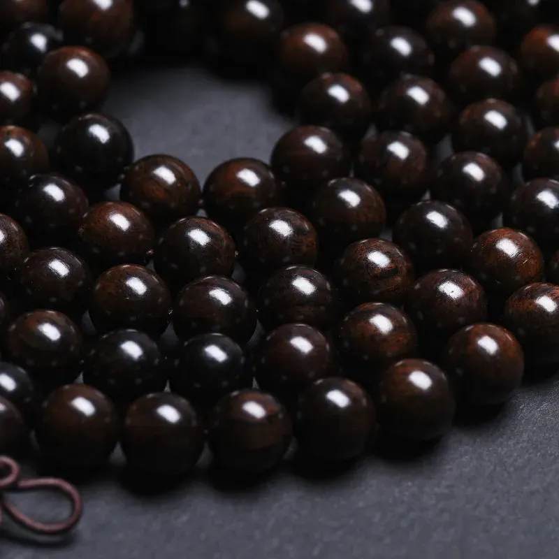 Natural Ebony 8mm 108 Bracelets, Necklaces  Bracelets