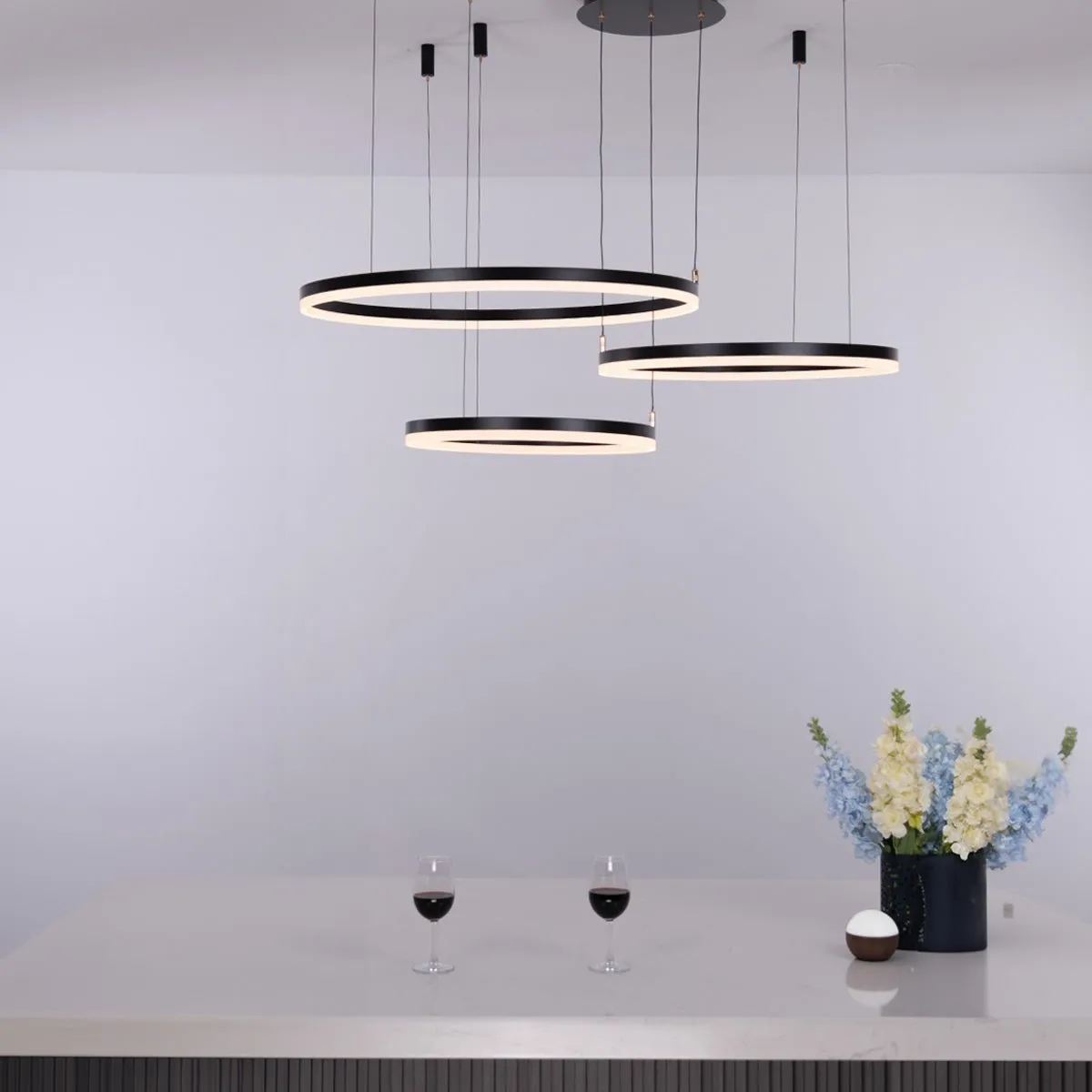 Nordic Ceiling Light Rings • Black