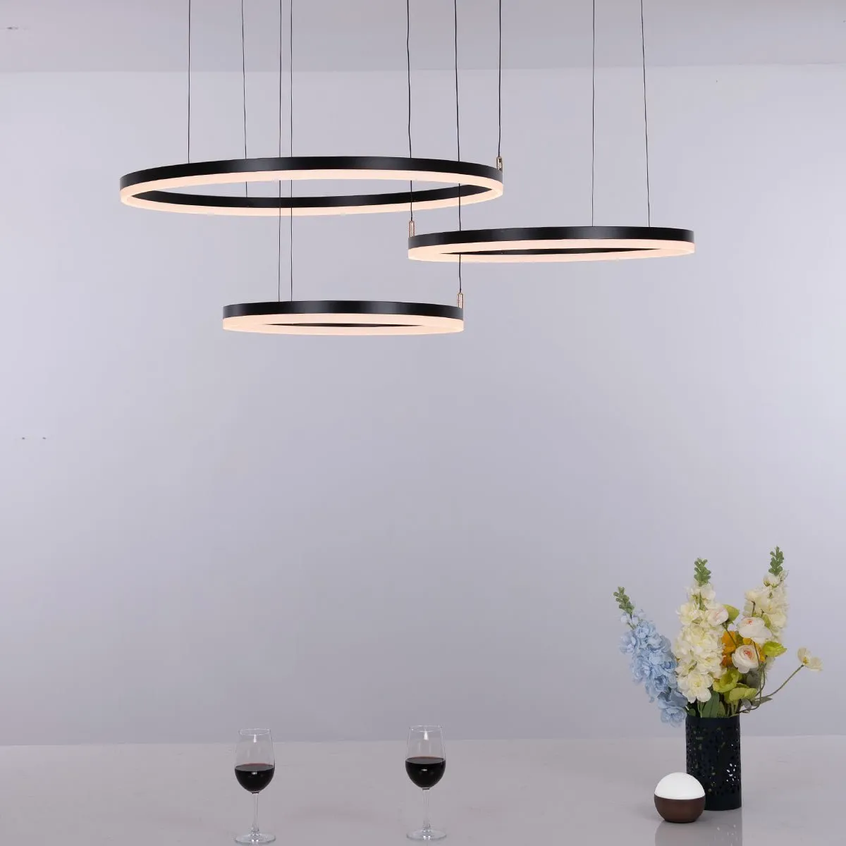 Nordic Ceiling Light Rings • Black