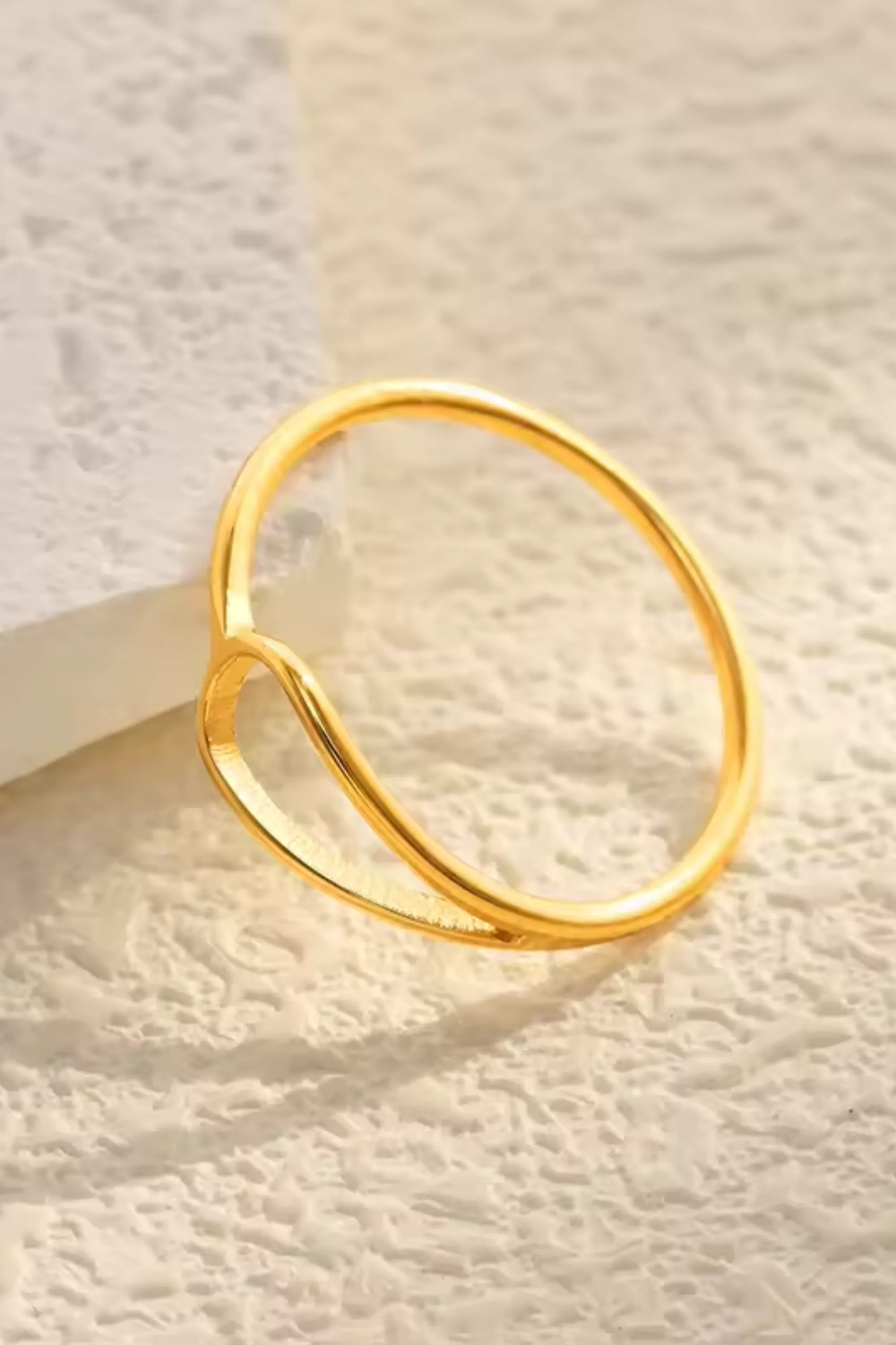 Open Tear Drop Ring