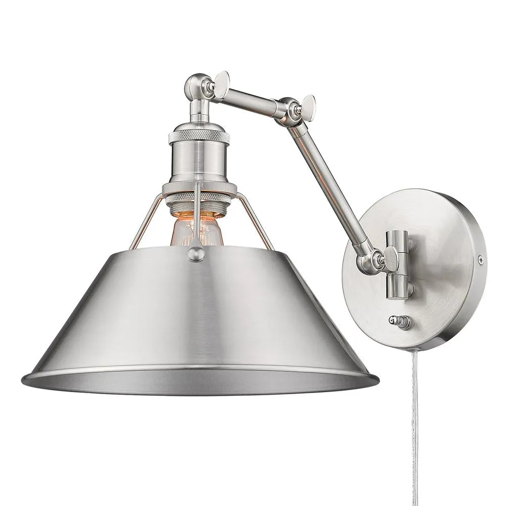 Orwell 1 Light Articulating Wall Sconce PEWTER WITH PEWTER SHADE