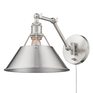Orwell 1 Light Articulating Wall Sconce PEWTER WITH PEWTER SHADE