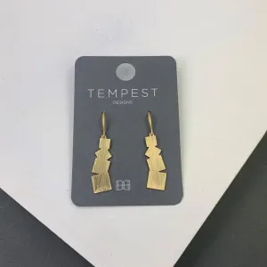 Outline shapes motif contemporary earrings
