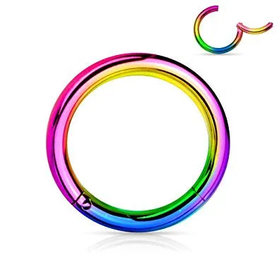 Pair of 316L Surgical Steel Hinged Segment WildKlass Rings