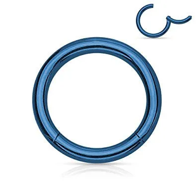 Pair of 316L Surgical Steel Hinged Segment WildKlass Rings