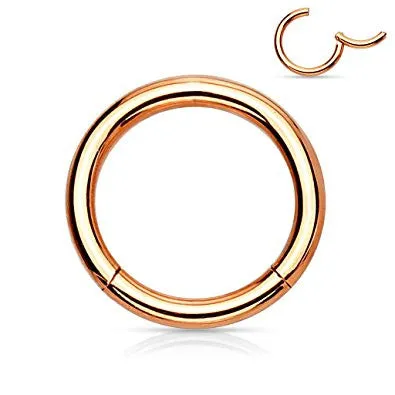 Pair of 316L Surgical Steel Hinged Segment WildKlass Rings