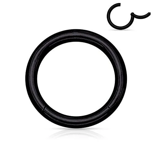 Pair of 316L Surgical Steel Hinged Segment WildKlass Rings