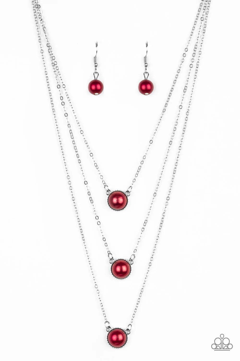 Paparazzi A Love For Luster - Red Necklace