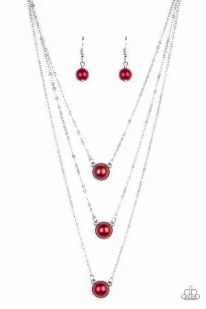 Paparazzi A Love For Luster - Red Necklace