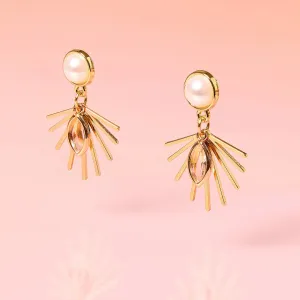Pearl Starburst Small Dangles