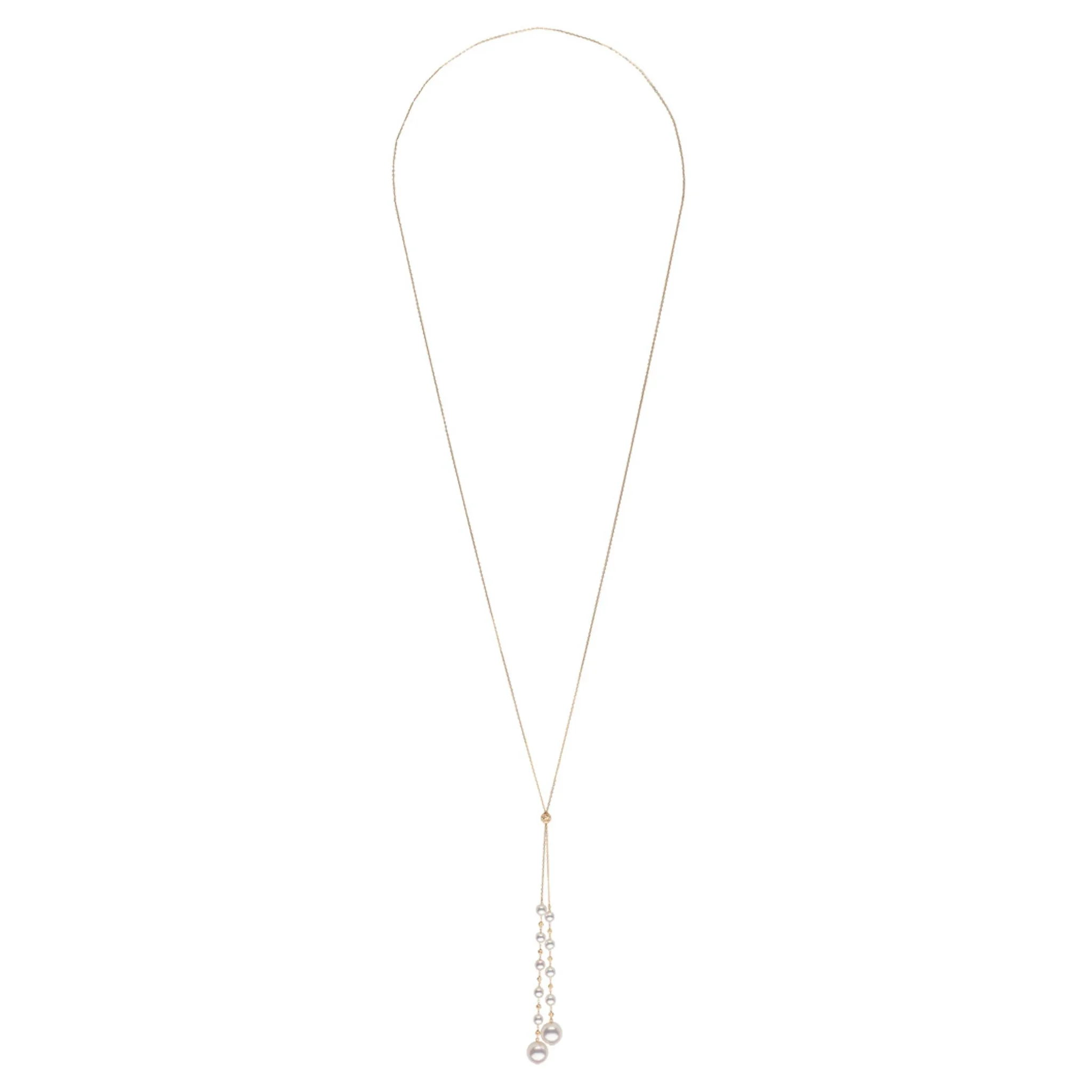 Petite Multi-Akoya Sparkle Lariat