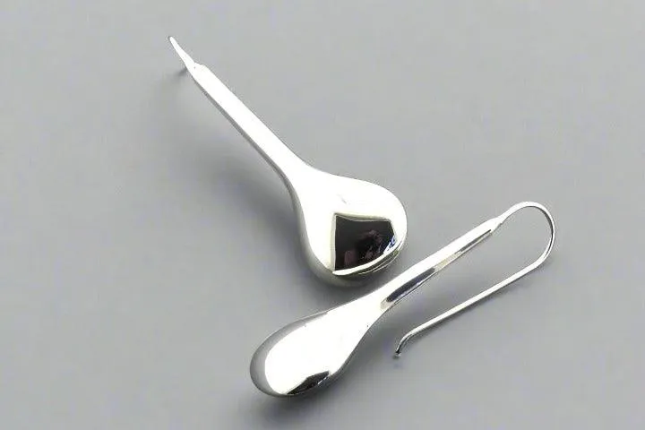 Polished la louche earring - sterling silver