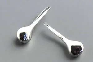 Polished la louche earring - sterling silver
