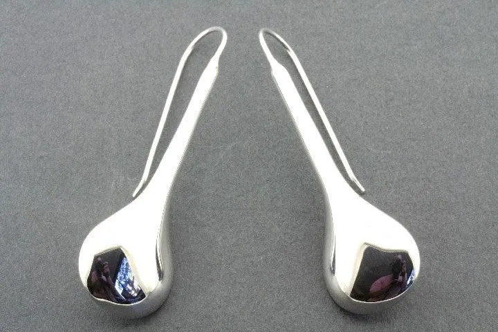Polished la louche earring - sterling silver